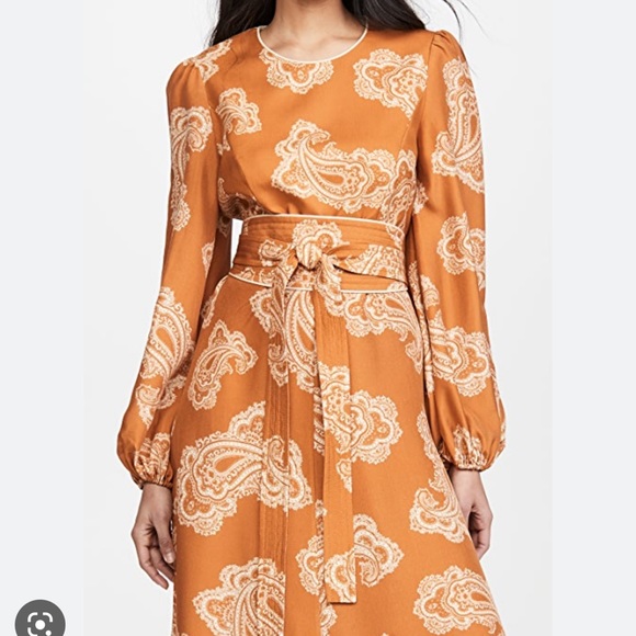 Zimmermann Dresses Zimmermann Paisley Midi Dress P Poshmark